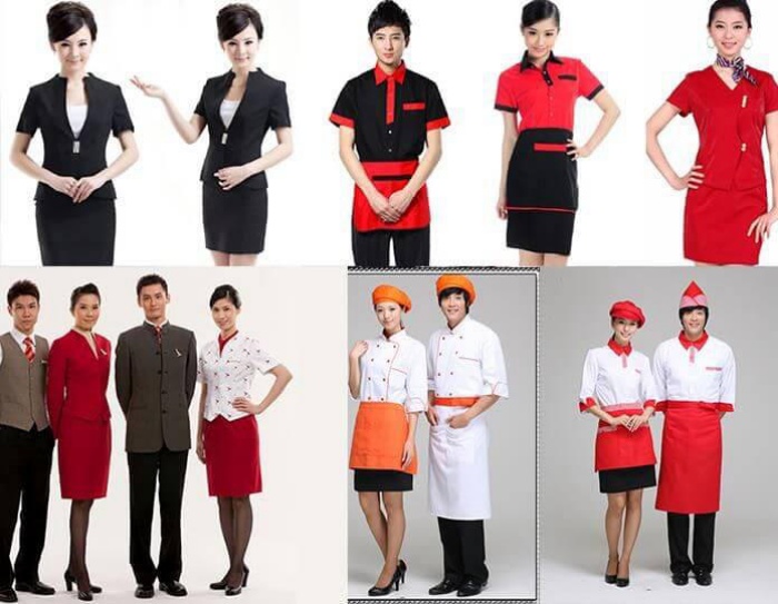 Đồng phục nhà hàng phù hợp các vị trí khác nhau từ đầu bếp đến phục vụ