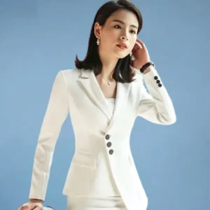 vest nữ trắng cách điệu